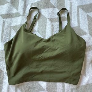 Athleta Elation V-Neck Longline Bra D-DD